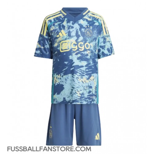 Ajax Steven Berghuis #23 Replik Auswärtstrikot Kinder 2024-25 Kurzarm (+ Kurze Hosen)